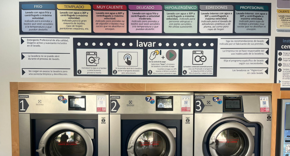 servicio lavanderia autoservicio